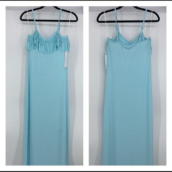 NWT Rebel Sky turquoise Cover-Up Maxi Dress - Picture 2 of 7